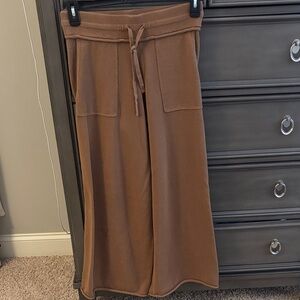Wide Leg Brown Lounge Pants